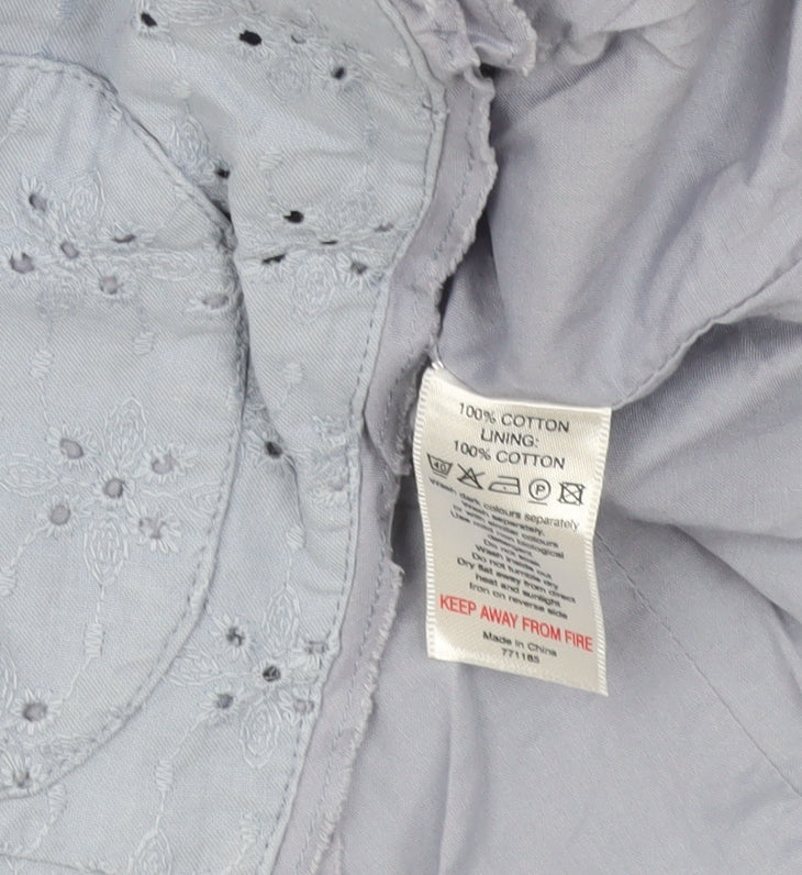 Monsoon Women’s Blue Cotton Blazer Jacket Size 14 UK