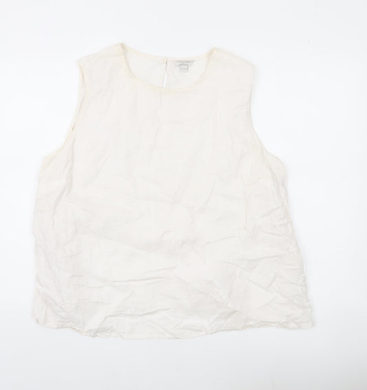 Womens UK Size 22 Monsoon Ivory Basic Blouse