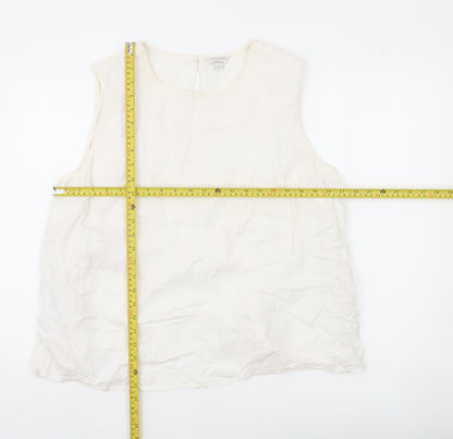 Womens UK Size 22 Monsoon Ivory Basic Blouse