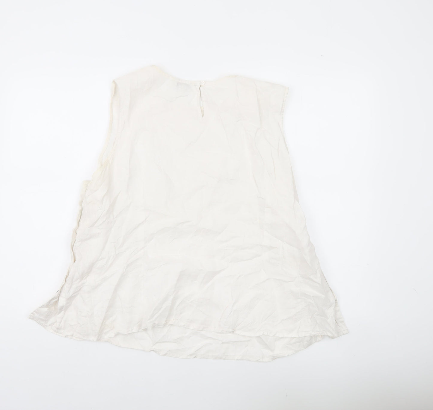 Womens UK Size 22 Monsoon Ivory Basic Blouse
