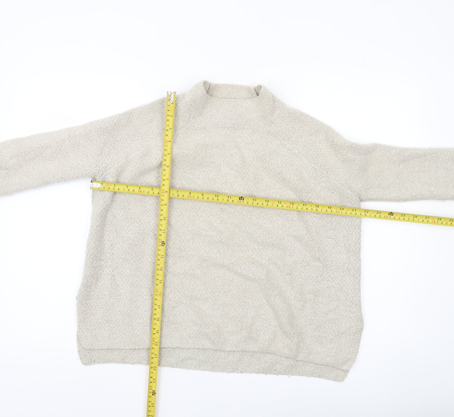 Womens UK Size 8 MNG Basics Beige Pullover Jumper