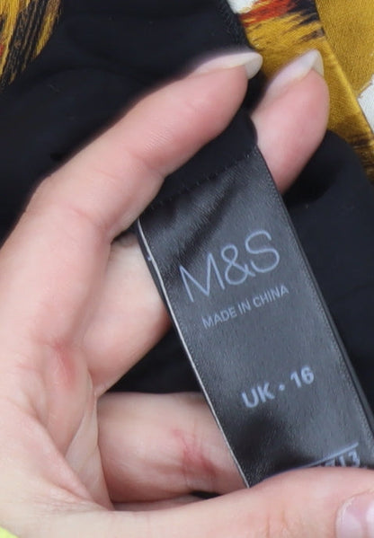 Marks and Spencer Women’s Multicoloured Floral Pencil Skirt Size 16