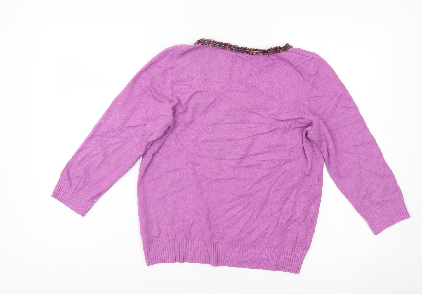 Womens UK Size 16 Marks and Spencer Purple Pullover Jumper