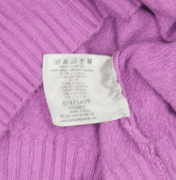 Womens UK Size 16 Marks and Spencer Purple Pullover Jumper