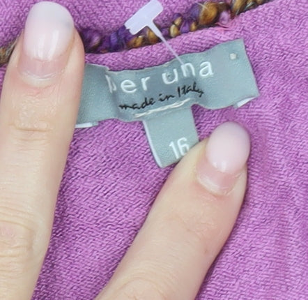 Womens UK Size 16 Marks and Spencer Purple Pullover Jumper