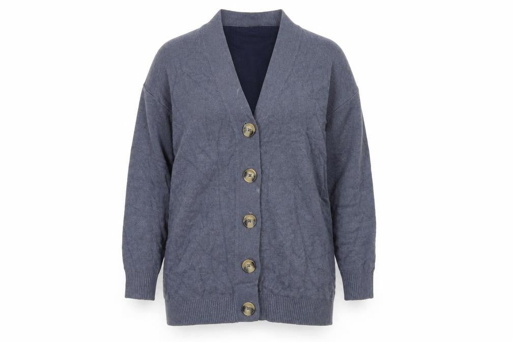 Womens UK Size S Marks and Spencer Blue Cardigan Jumper