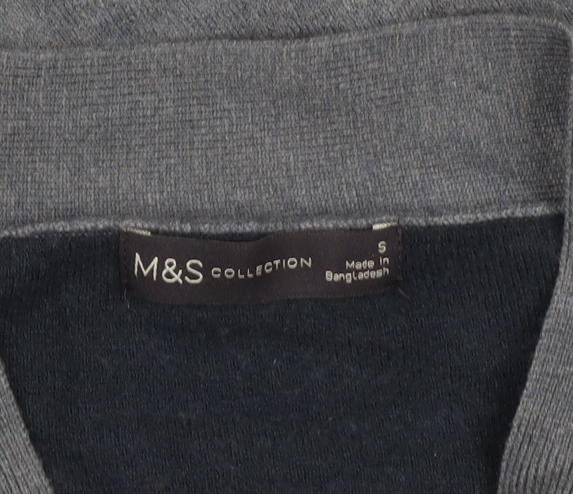 Womens UK Size S Marks and Spencer Blue Cardigan Jumper