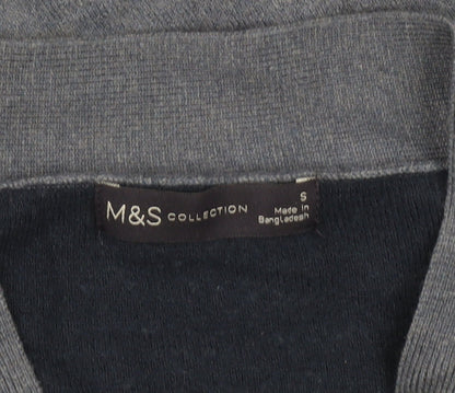 Womens UK Size S Marks and Spencer Blue Cardigan Jumper