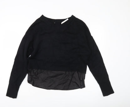 Les Cocools Women’s Black Knit Pullover Jumper Size M