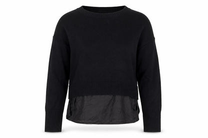 Les Cocools Women’s Black Knit Pullover Jumper Size M