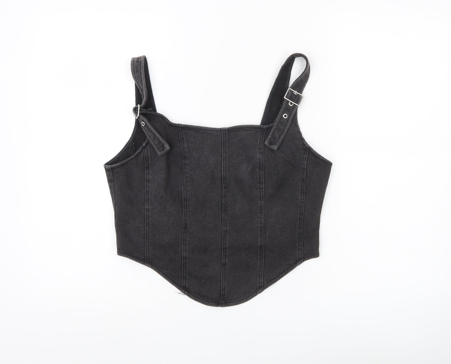Womens UK Size M Wild Fable Black Cropped Tank