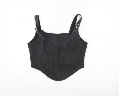 Womens UK Size M Wild Fable Black Cropped Tank