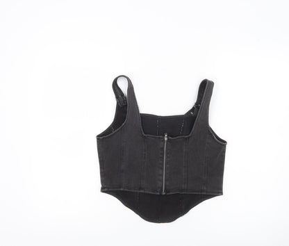 Womens UK Size M Wild Fable Black Cropped Tank