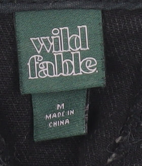 Womens UK Size M Wild Fable Black Cropped Tank
