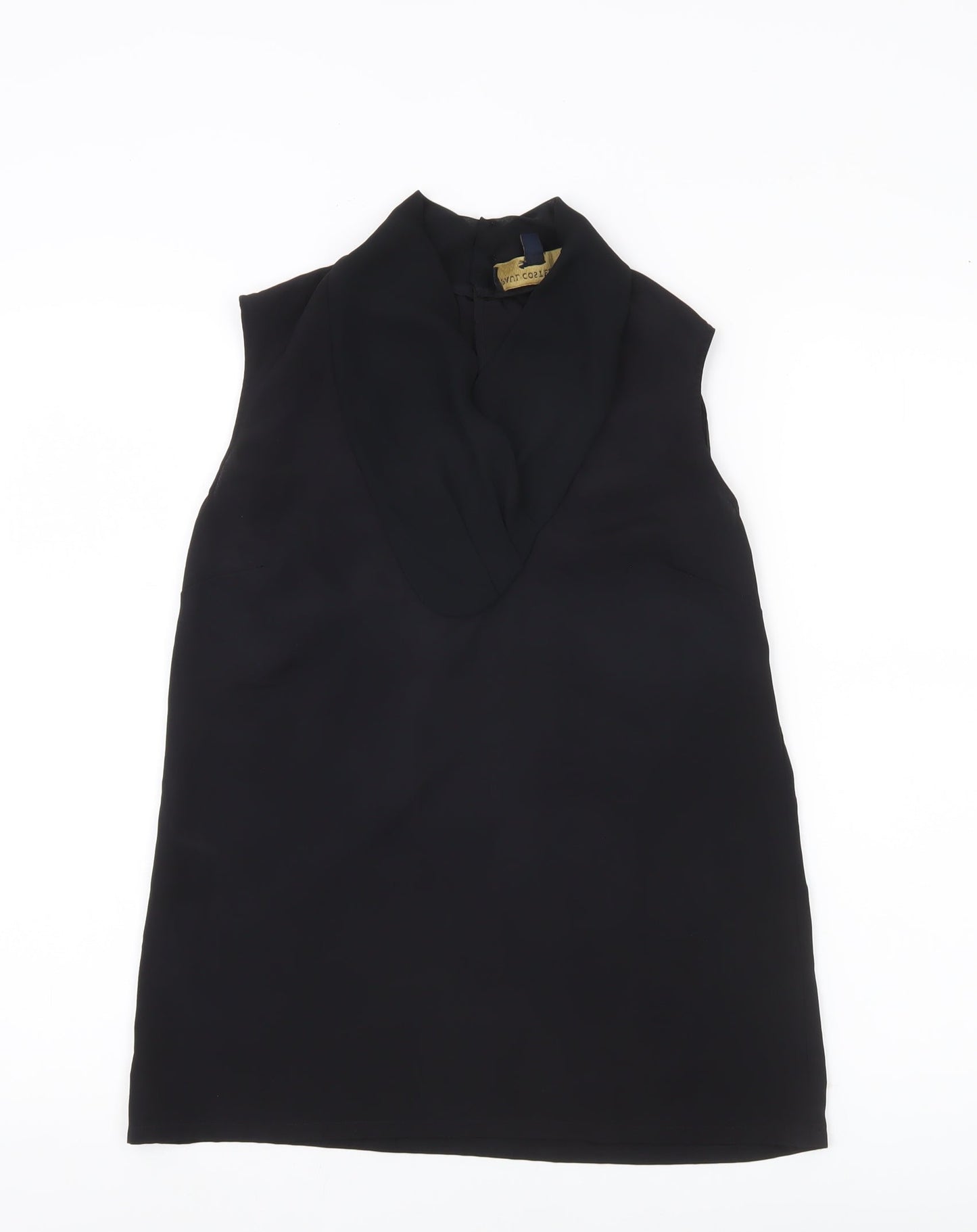 Womens UK Size 10 Paul Costelloe Black Basic Blouse