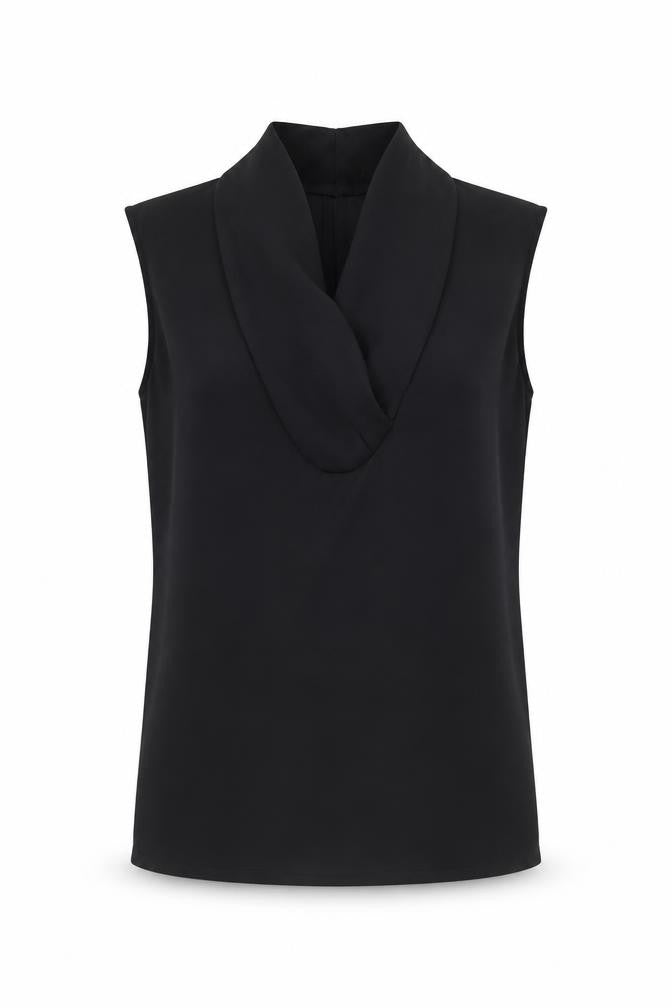 Womens UK Size 10 Paul Costelloe Black Basic Blouse