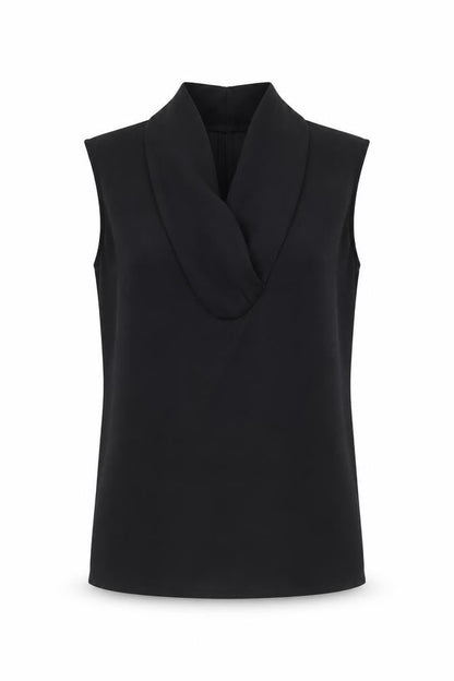 Womens UK Size 10 Paul Costelloe Black Basic Blouse
