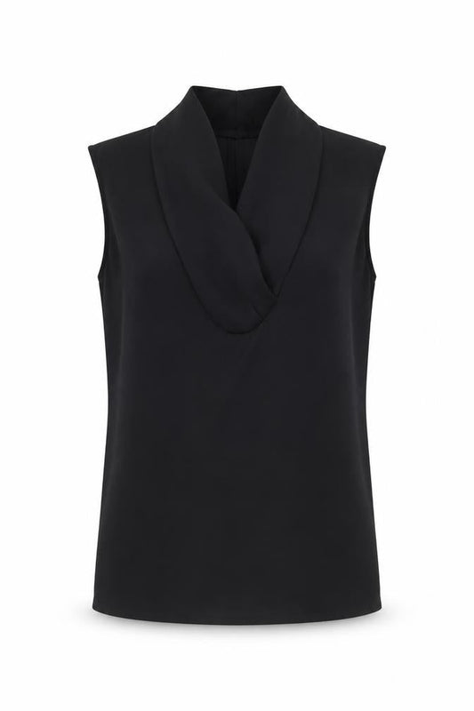Womens UK Size 10 Paul Costelloe Black Basic Blouse