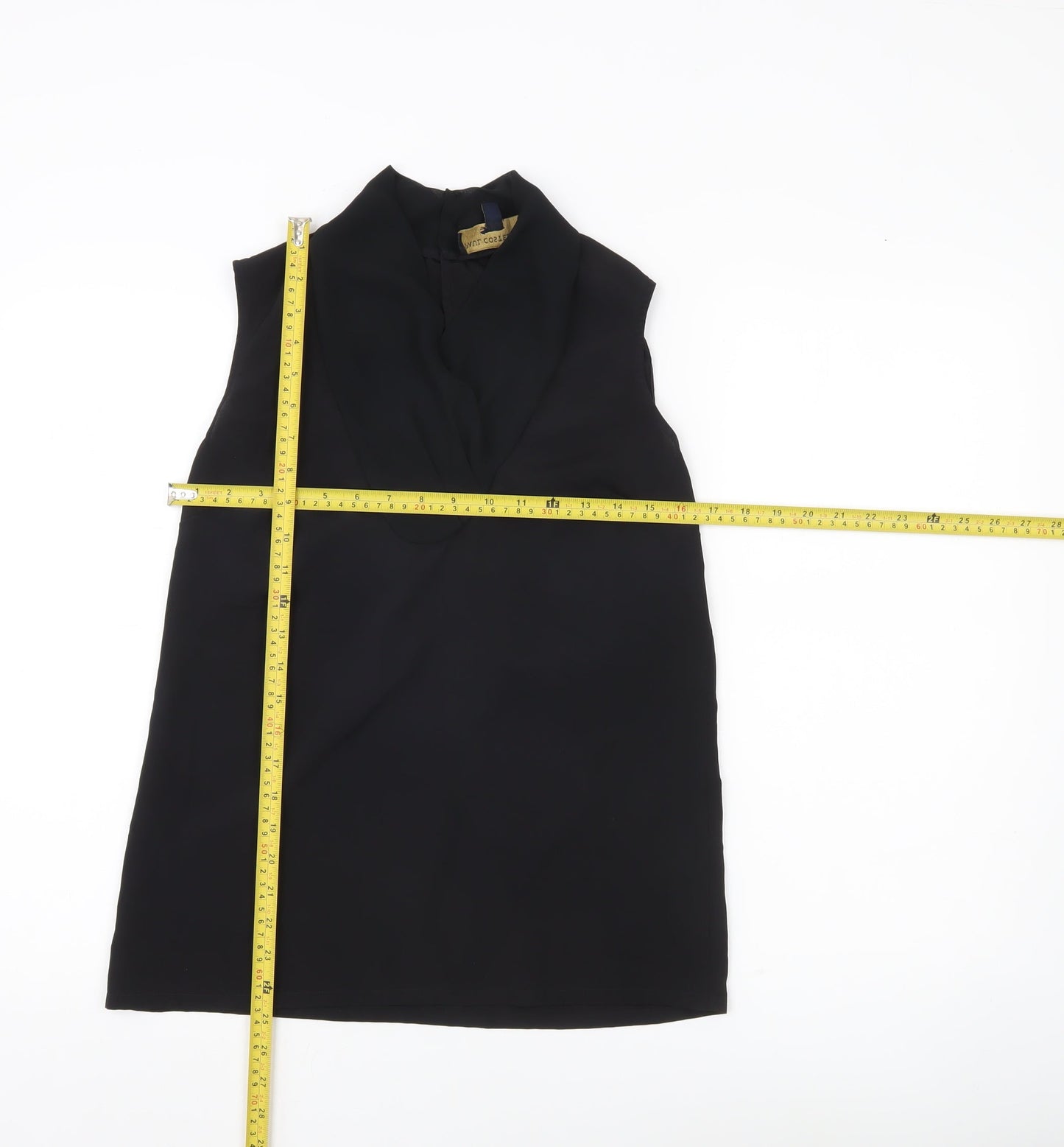 Womens UK Size 10 Paul Costelloe Black Basic Blouse