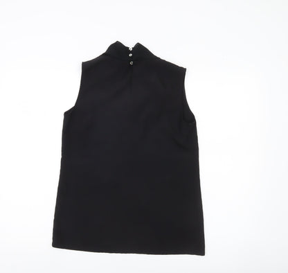 Womens UK Size 10 Paul Costelloe Black Basic Blouse