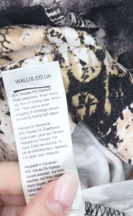 Womens UK Size 14 Wallis Multicoloured Tunic Blouse