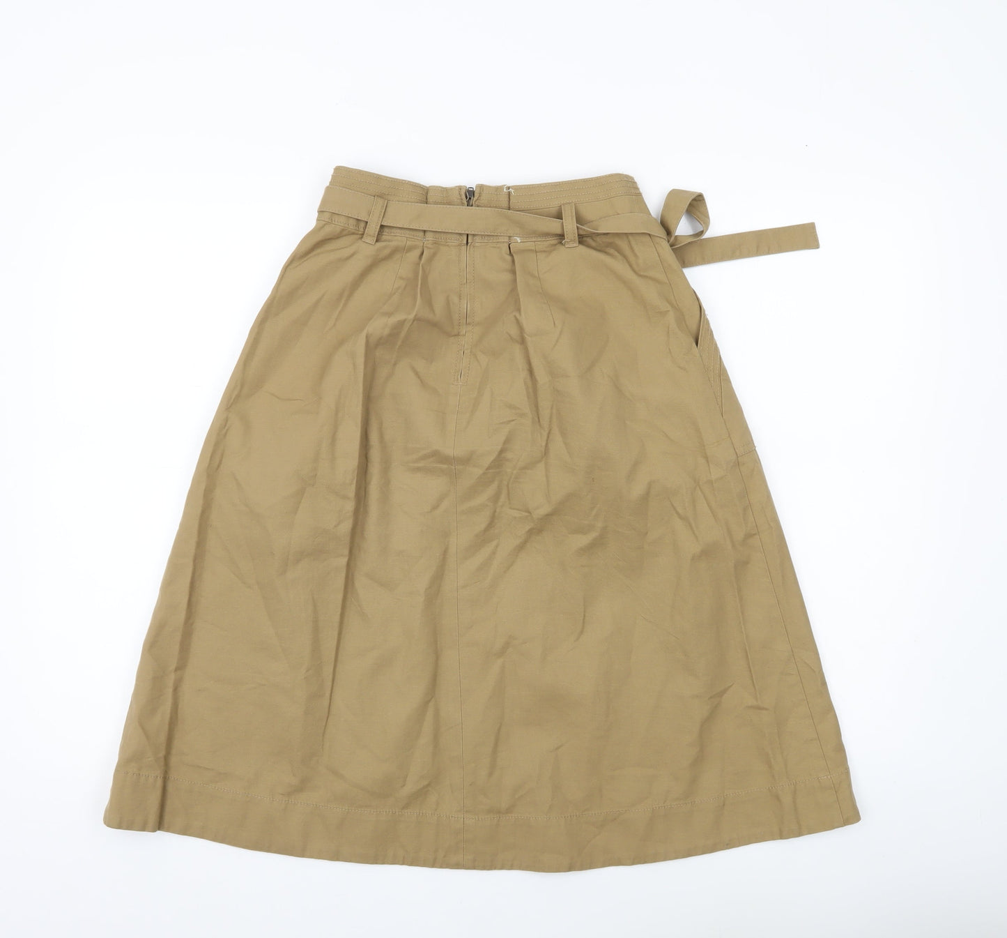 Gap Women’s Beige A-Line Cotton Skirt Size 4 Knee Length