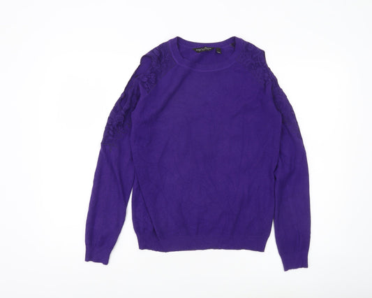 Womens UK Size 10 Dorothy Perkins Purple Pullover Jumper