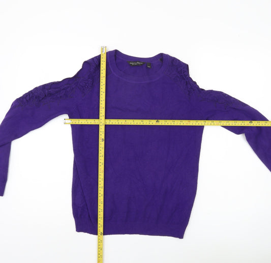 Womens UK Size 10 Dorothy Perkins Purple Pullover Jumper