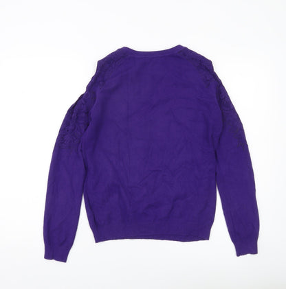 Womens UK Size 10 Dorothy Perkins Purple Pullover Jumper