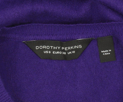 Womens UK Size 10 Dorothy Perkins Purple Pullover Jumper