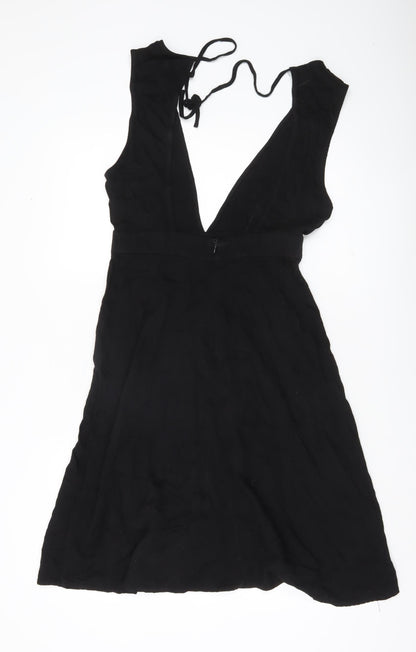 Forever 21 Women’s Black A-Line Halter Mini Dress Size M