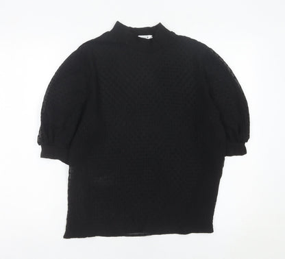 Womens UK Size M Zara Black Tunic Blouse