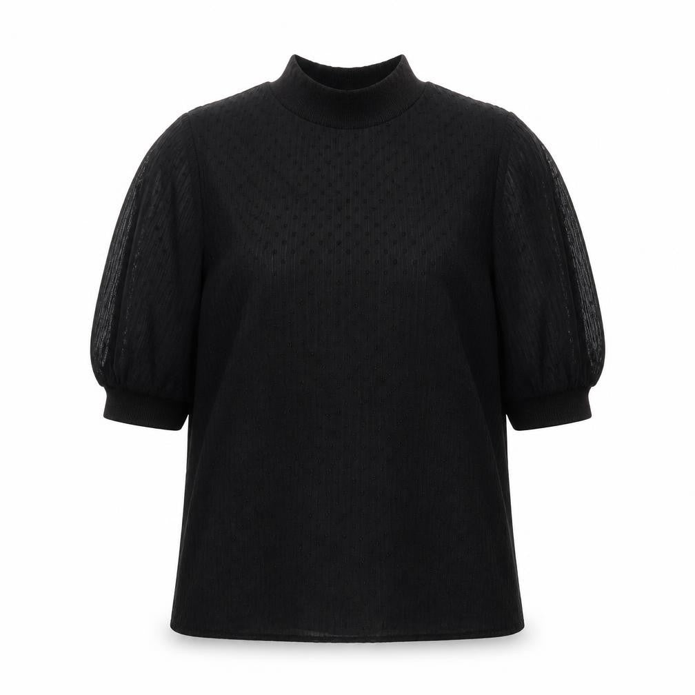Womens UK Size M Zara Black Tunic Blouse