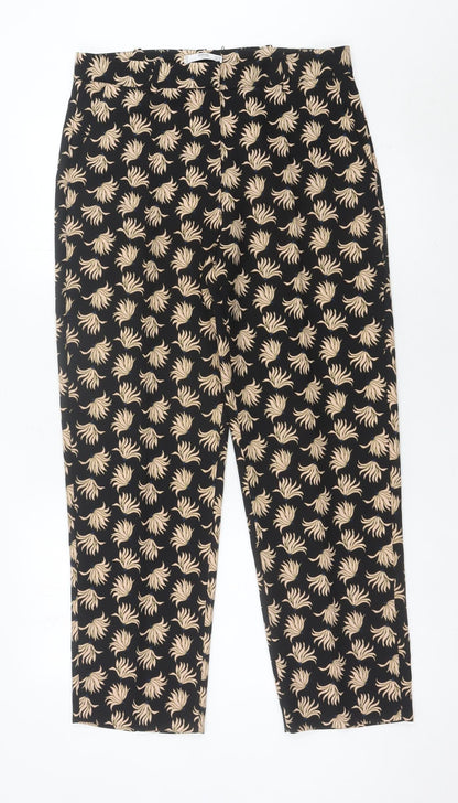 Womens UK Size 10 MNG Regular Fit BusinessCasualWorkwear Black Trousers