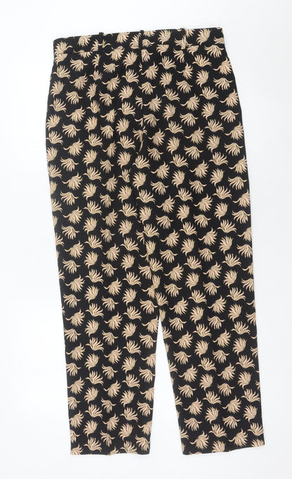 Womens UK Size 10 MNG Regular Fit BusinessCasualWorkwear Black Trousers