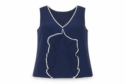 Womens UK Size 12 Crew Clothing Co. Blue Basic Blouse