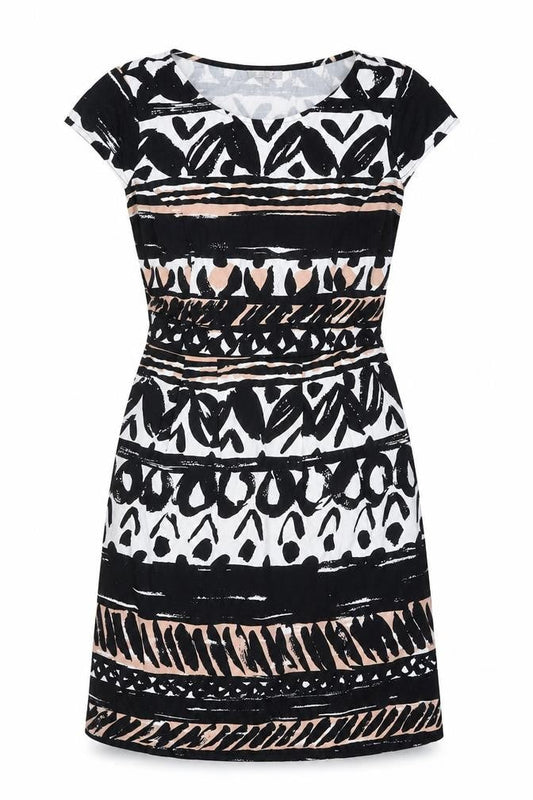 Marks and Spencer Women’s Black Beige Sheath Dress Size 10