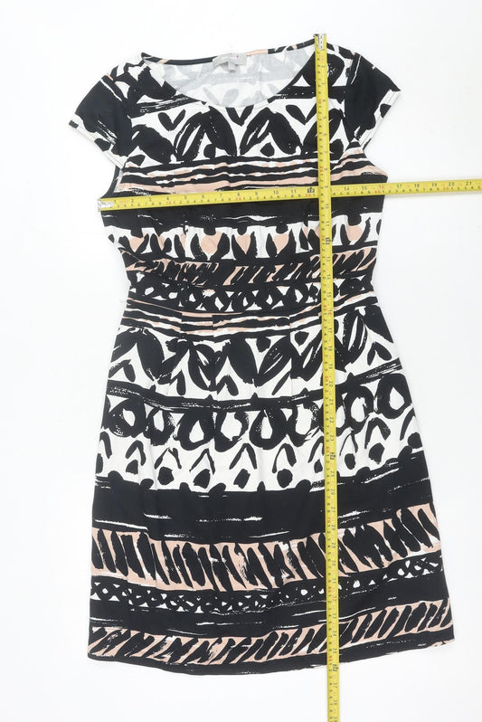 Marks and Spencer Women’s Black Beige Sheath Dress Size 10