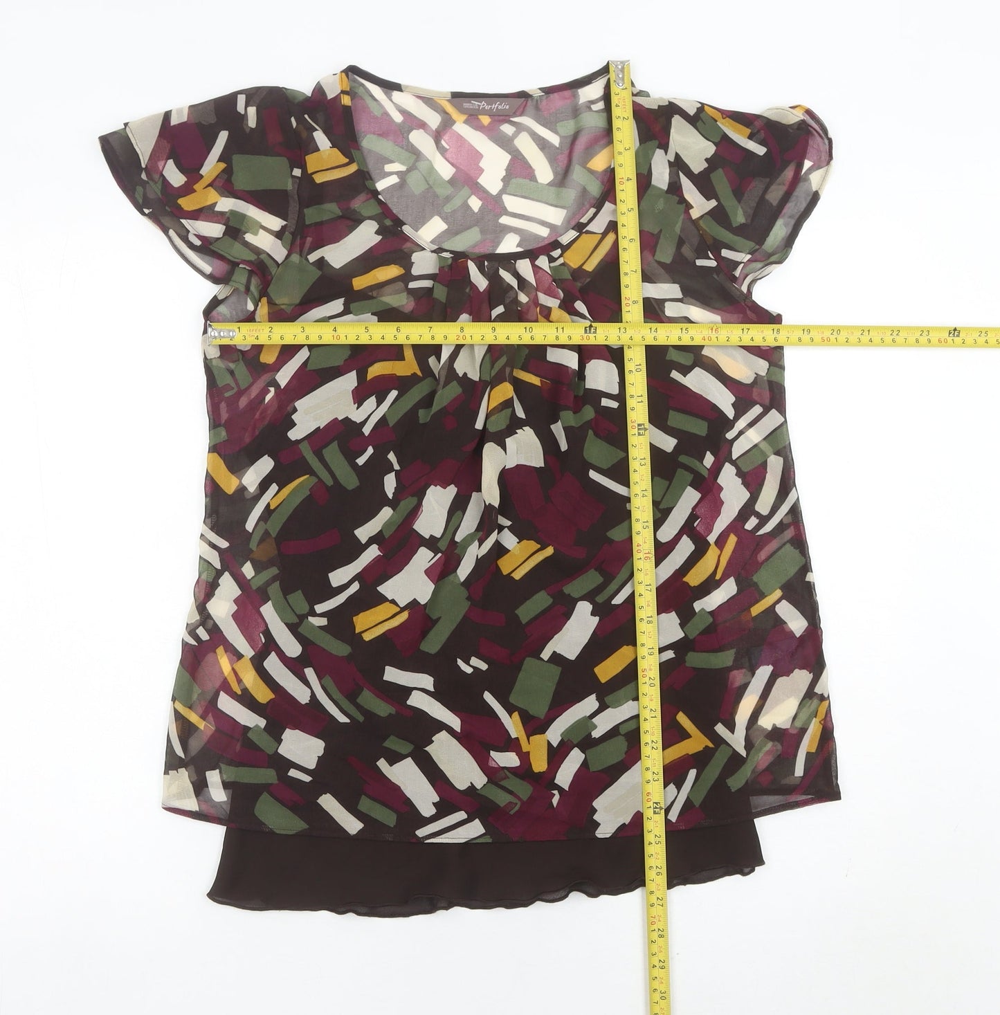 Womens UK Size 12 Marks and Spencer Multicoloured Tunic Blouse