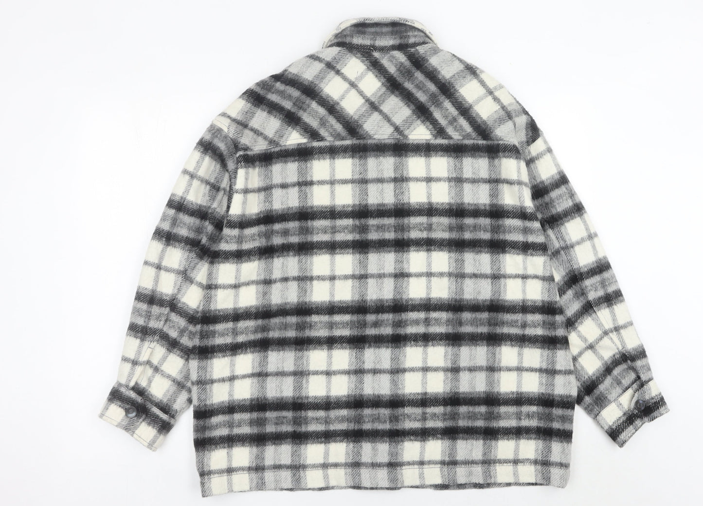 Womens UK Size 12 Zara Grey Shirt Jacket