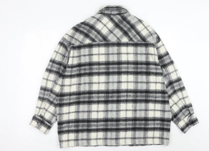 Womens UK Size 12 Zara Grey Shirt Jacket