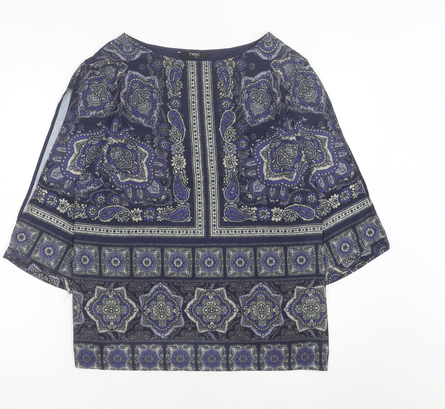 Womens UK Size 12 NEXT Blue Tunic Blouse