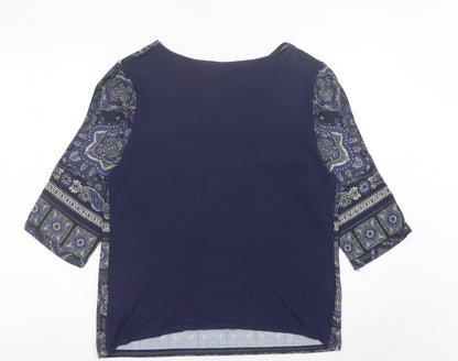 Womens UK Size 12 NEXT Blue Tunic Blouse