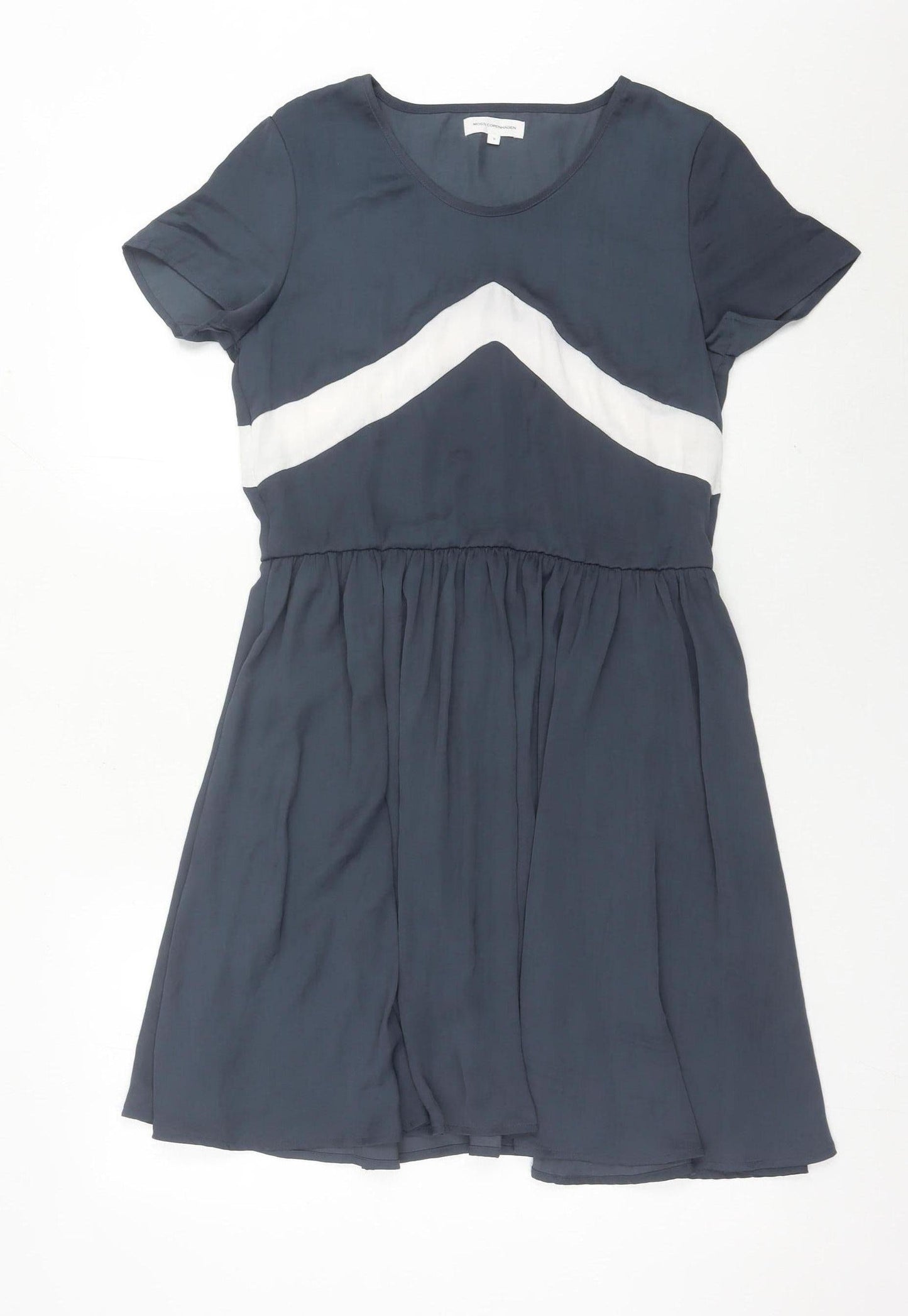 Moss Copenhagen Women’s Blue Knee Length Fit & Flare Dress S