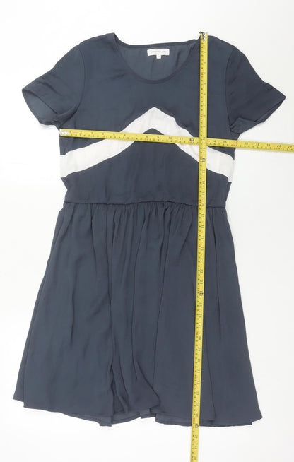 Moss Copenhagen Women’s Blue Knee Length Fit & Flare Dress S