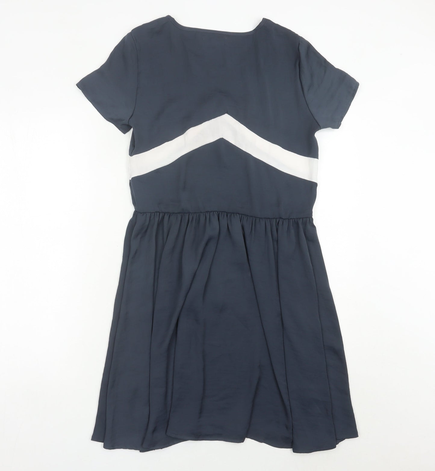 Moss Copenhagen Women’s Blue Knee Length Fit & Flare Dress S