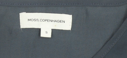 Moss Copenhagen Women’s Blue Knee Length Fit & Flare Dress S