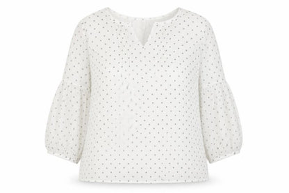 Studio 8 by Phase Eight Women’s White Star Print Tunic Blouse Size 18