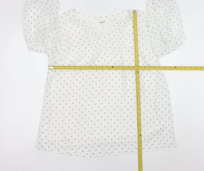 Studio 8 by Phase Eight Women’s White Star Print Tunic Blouse Size 18