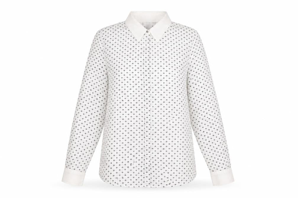 Womens UK Size 8 MNG White Classic Button-Up
